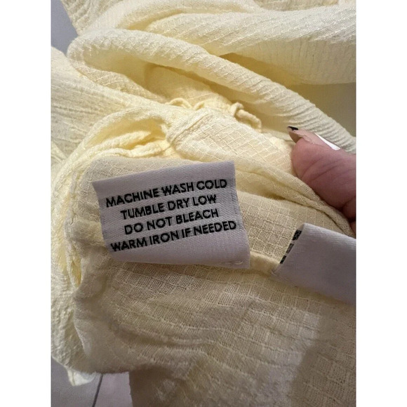 ESBY Cotton pippa SS Mid Dress Limoncello Yellow Size Small - Picture 9 of 9